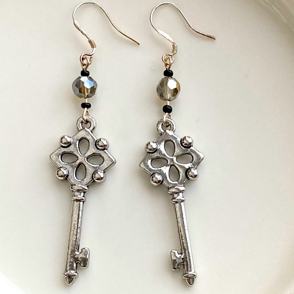 Skeleton Key Earrings